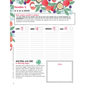 Mon cahier 2025 une année bonnes vibes