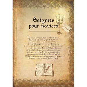 Grand livre des énigmes Léonard de Vinci
