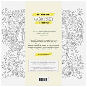 Mes mandalas oiseaux à colorier
