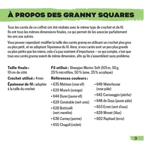 Coffret crochet granny square