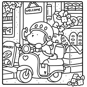 Coloriage Adorable petit monde