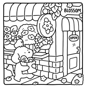 Coloriage Adorable petit monde