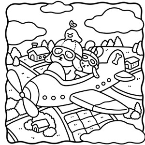 Coloriage Adorable petit monde