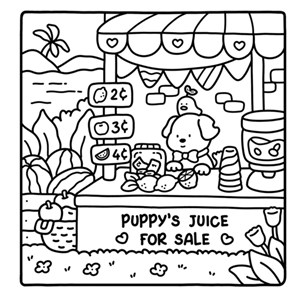 Coloriage Adorable petit monde