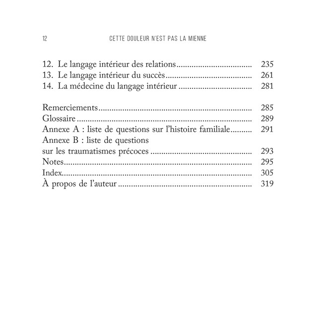 Cette douleur n'est pas la mienne (Éditions Le Courrier Du Livre) - Image 3