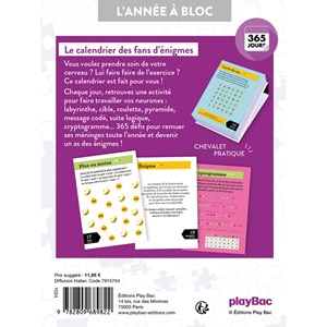 Calendrier jeux de logique en 365 jours