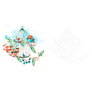 Coloriage Jolie promenade dans la nature