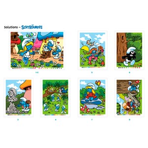 Coloriage mystères Schtroumpfs