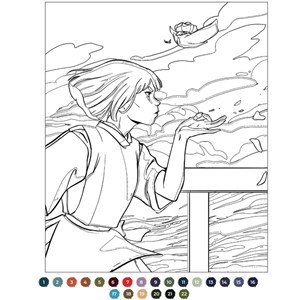 Ghibli coloriages par numéro