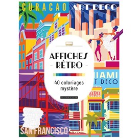 Affiches rétros 40 coloriages mystère