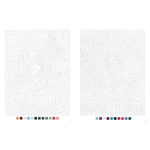 Affiches rétros 40 coloriages mystère