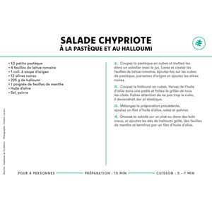 Coffret de fiches-recettes pour salades