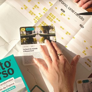 Recto Verso carte-méthode 100 randonnées en Île-de-France à moins de 2h de Paris