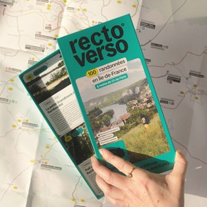 Recto Verso carte-méthode 100 randonnées en Île-de-France à moins de 2h de Paris