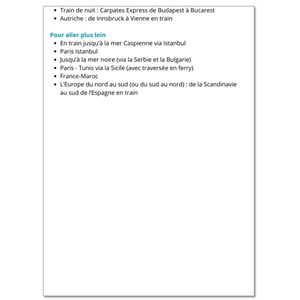 Où aller sans prendre l’avion ? 50 itinéraires