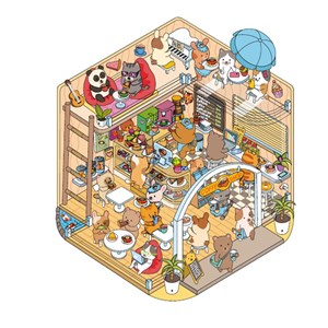 Cozy stickers 3D Mes petites boutiques