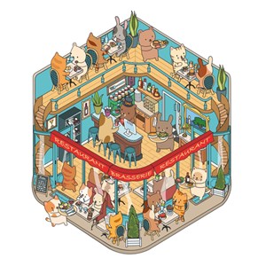Cozy stickers 3D Mes petites boutiques