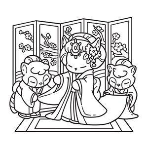 Japon Cosy coloriages zen et mignons
