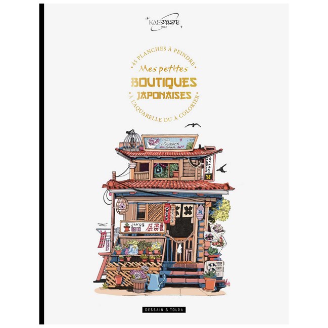 Mes petites boutiques japonaises 45 planches à peindre ou à colorier