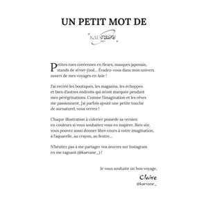 Mes petites boutiques japonaises 45 planches à peindre ou à colorier