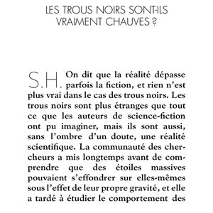 Dernières nouvelles des trous noirs édition limitée