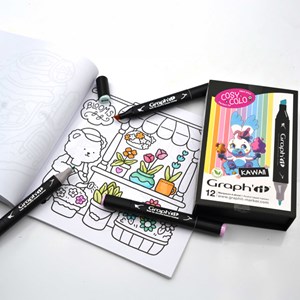 Set de 12 marqueurs Graph'It Kawaii