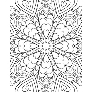 20 cartes d'amour à colorier Je t'aime