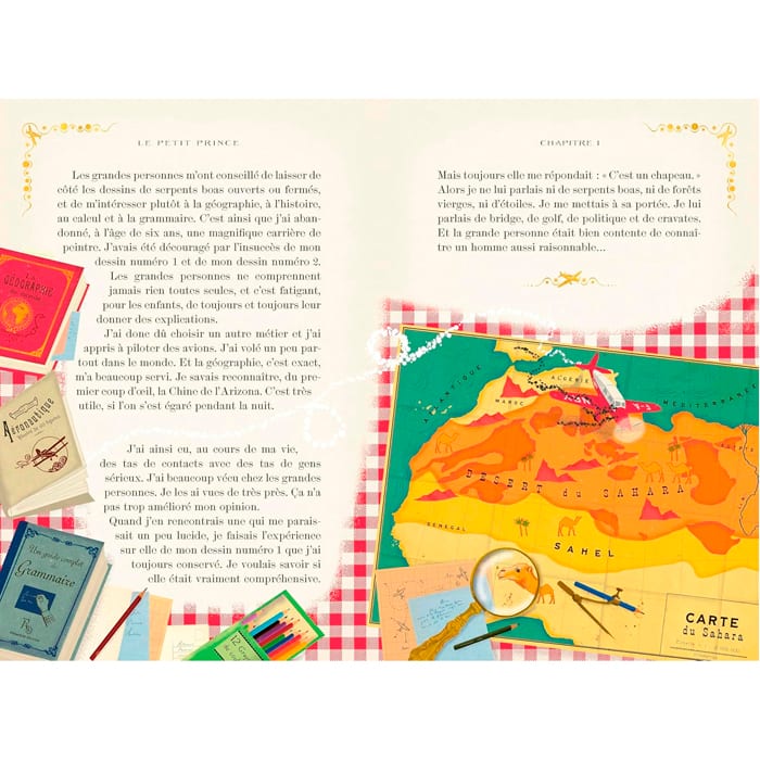 Le Petit Prince édition anniversaire illustrée et animé par le studio MinaLima (Éditions Gallimard Jeunesse) - Image 1