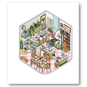 Cozy stickers Ma petite maison cocooning
