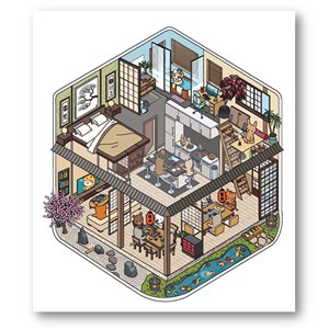 Cozy stickers Mon joli voyage au Japon