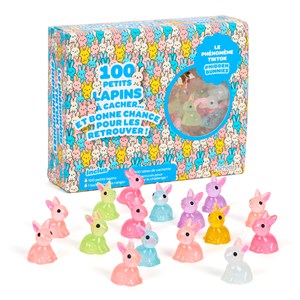 Coffret 100 petits lapins à cacher... et bonne chance pour les retrouver !