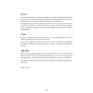 Mon herbier créez votre bibliothèque végétale idéale