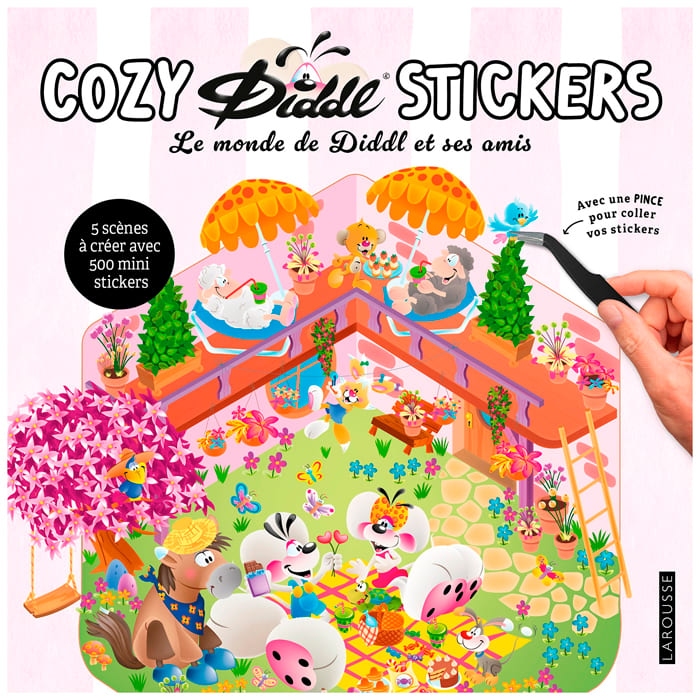 Cosy stickers Diddl Le monde de Diddl et ses amis (Éditions Larousse) - Couverture