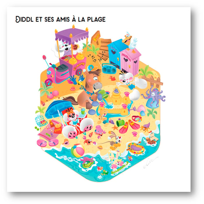 Cosy stickers Diddl Le monde de Diddl et ses amis (Éditions Larousse) - Image 2