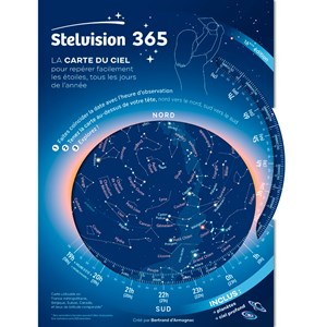 La carte du ciel Stelvision 365 pour repérer les étoiles toute l'année
