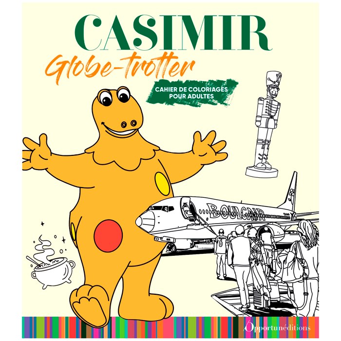 Cahier de coloriage Casimir globe-trotter