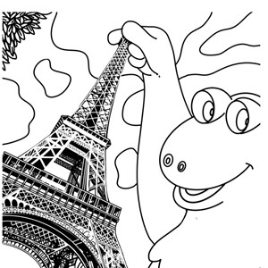 Cahier de coloriage Casimir globe-trotter