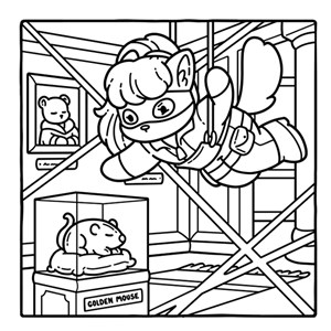 Cosy crim'minou coloriages mignons de vilains chatons