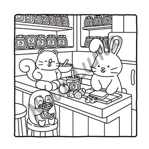 Snuggly Friends Petites boutiques cosy Coloriages fun et mignons