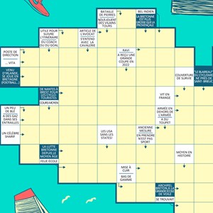 Les mots fléchés de Jujubier Ça va être sport ! grille géante à déplier