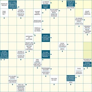 Les mots fléchés de Jujubier Ça va être sport ! grille géante à déplier