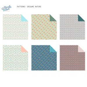 Pochette origami Nature 60 motifs et 30 stickers