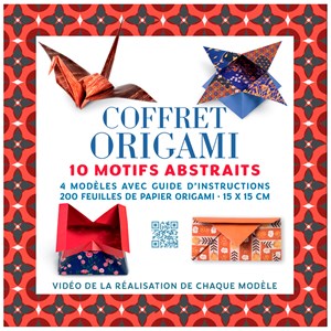 Coffret Origami 10 motifs abstraits