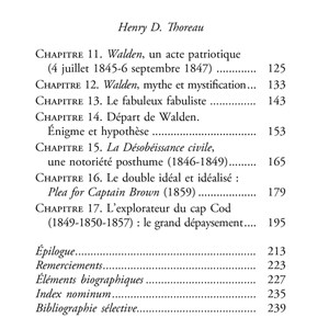 Henry D. Thoreau L'insoumis de Walden