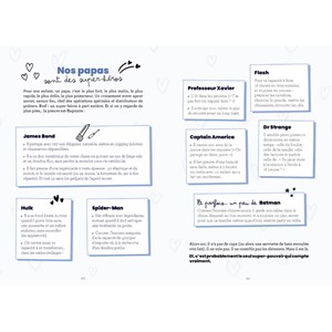 Livre à remplir pour mon papa chéri