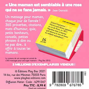 Mini calendrier - 365 mots doux pour Maman