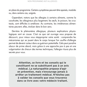 Mon programme anti-allergies