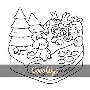 Mon petit monde cosy coloriages mignons et cocooning
