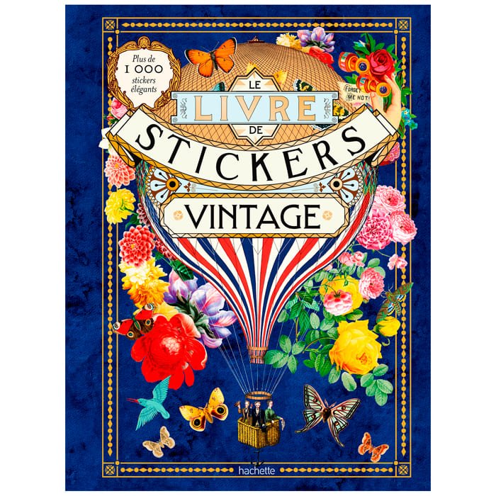 Le livre de stickers vintage (Éditions Hachette Pratique) - Couverture