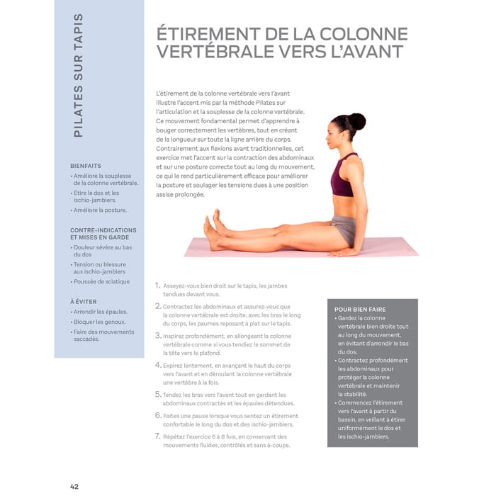 Exercices de Pilates pour débutants (Éditions Le Courrier Du Livre) - Image 3